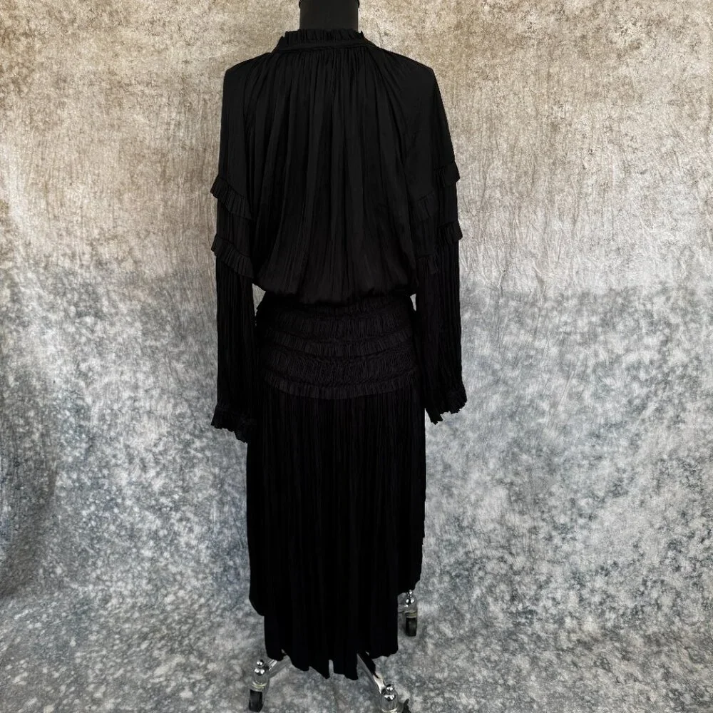 Ulla Johnson Elisabetta Dress in Noir - Picture 5 of 11